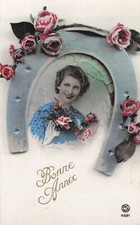 CP GOOD YEAR WOMEN'S MAKEUP BLUE BLOUSE THROUGH HORSESHOE - PINK