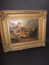 huile sur toile ancienne à