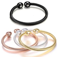 Men Women Magnetic Copper Bracelet Therapy Arthritis Healing Energy Pain Relief