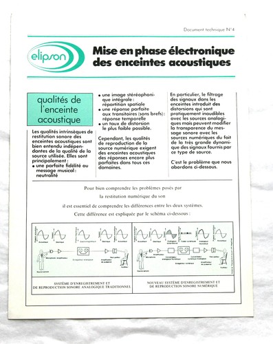 Publicité elipson années - elipson,