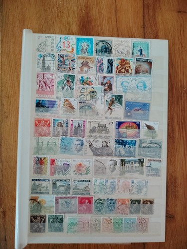 60 timbres belgique - +,