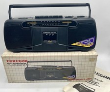 Radio Magnétophone enregistreur à cassette - EGREGOR RCS-600 - 1980/90’s - NEUF