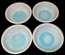 JARS France CANTINE By Williams Sonoma 7" SOUP CEREAL BOWLS Light BLUE (4 Bowls)