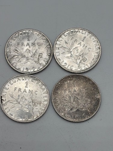 Lot pièces franc argent - 4,