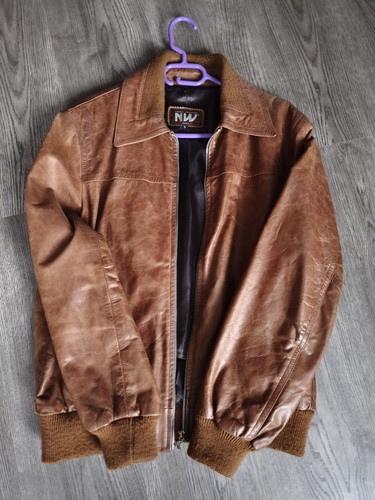 Veste bomber homme cuir - nw,