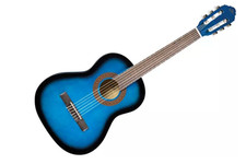 EKO CS-5 Blue Burst + Sac Offert ! - GUITARE CLASSIQUE 3/4, REMIS À NEUF