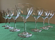 Lot de 7 petites coupes à Porto cristal de Baccarat signées - Modèle Perfection