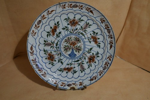Assiette faience delft - assiette,