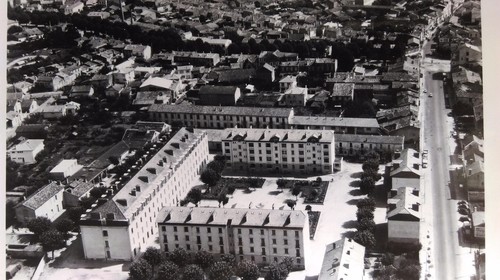 Ancienne photo aérienne - aÉrienne, de