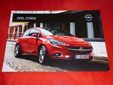 OPEL Corsa E Selection Edition Color Edition Innovation OPC Prospectus from 2015