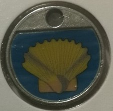 METAL SHOPPING CART TOKEN ♦ "LOGO" OYSTER to see ♦ Trolley token