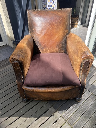 Fauteuil club cuir début - club, en
