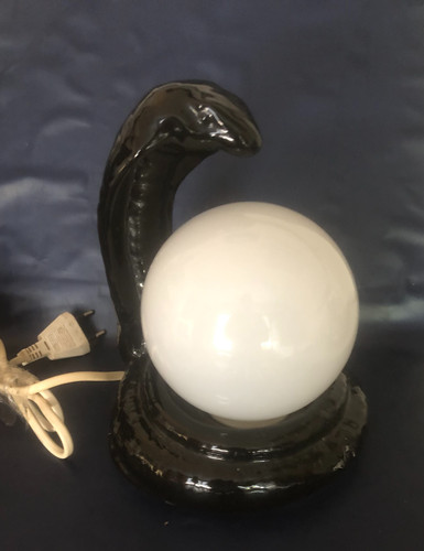Lampe cobra vintage noire - vintage,