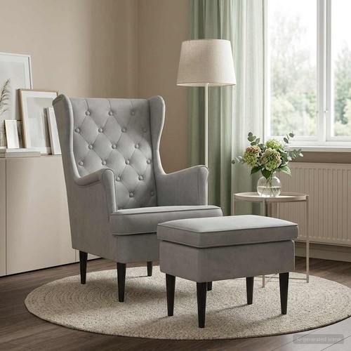 Fauteuil avec pouf pc - fauteuil, 2