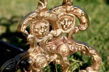 Paire de chenets anciens Louis