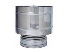 Cheminée Chapeau ANTIVENTO Coibendato Poêle à Granulés Acier Inox D.8-13 Double