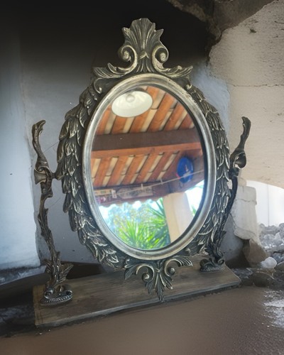 Ancien miroir psyché - ancien,