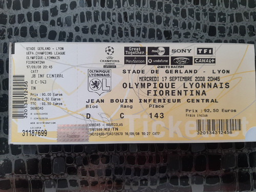 Ticket foot lyon - foot,