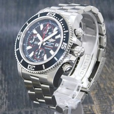 BREITLING Super Ocean Chrono A13341 S. Steel Automatic Men's Watch #W629 Rise-on