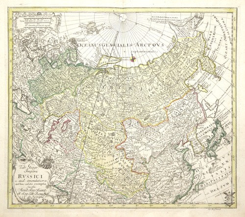 Russie carte ancienne gravure - ancienne,