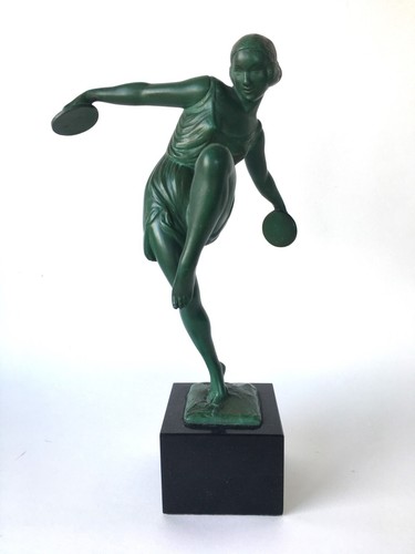 Statue art déco signée - statue,