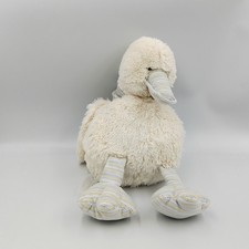 Doudou oiseau canard blanc