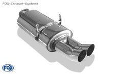 Échappement Sport BMW 3 Série E36 318is Berline Coupé 2x76 DTM Rond Aigu