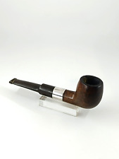 Pipe Ancienne en Bruyère avec Bague en Argent Style Classique et Élégant silver