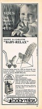 ADVERTISEMENT ADVERTISING 035 1964 BABY-RELAX baby stroller seat