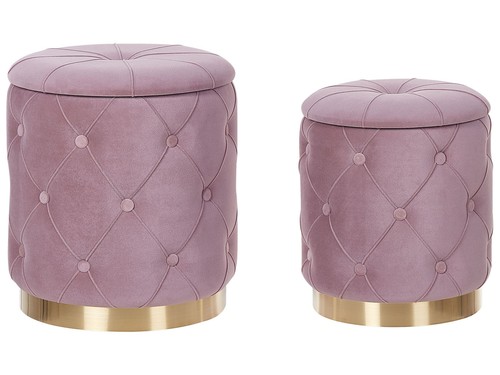 Set poufs avec rangement - poufs,