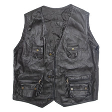 Gilet Noir En Cuir