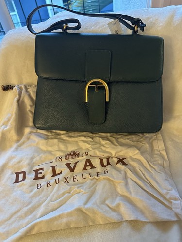 Delvaux green pebbled - green,