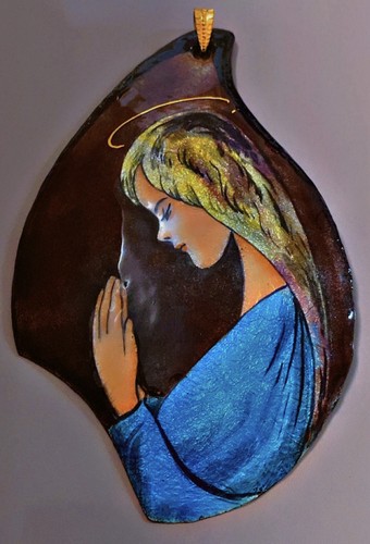 Ancien grand pendentif émaux
