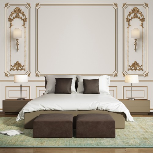 Papier peint luxe photo - papier,