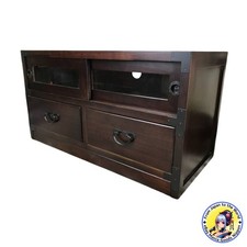 Mini commode en bois porte