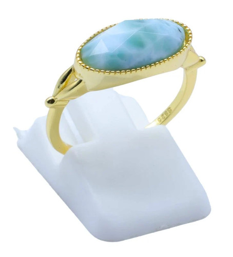 Bague argent 925 larimar - bague,
