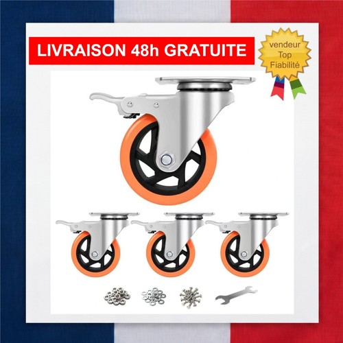 Roulettes pivotantes 100 - , mm