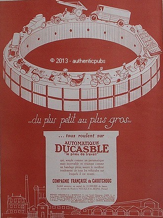 Publicite pneu ducasble velo - publicite,