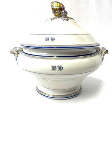 Soupière faience blanche - soupière,