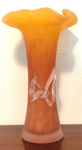 Superbe vase pâte - pâte, verre