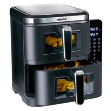 alpina Air Fryer Double XXL - Airfryer 11L - Friteuse à air chaud avec 2 paniers