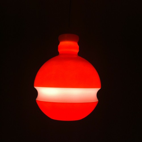 Lustre suspension verre - lustre, orange