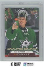 2020-21 Upper Deck UD Canvas Young Guns Jake Oettinger #C98 Dallas Stars