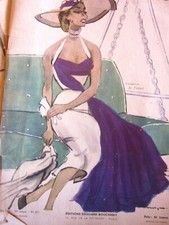 Journal Modes et Travaux 7/1951 drawing pattern doll Françoise