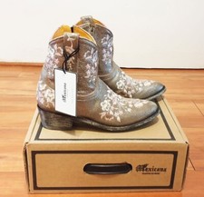 ✨ Bottines Western Brodées "Mexicana" pour femme – Élégance santiag Sauvage 👢