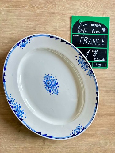 Grand plat oval art - plat, déco