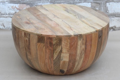Table basse bois - table, ronde