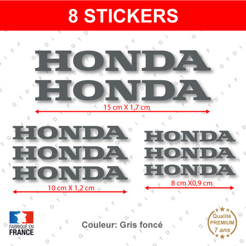 Stickers honda gris foncé - stickers,