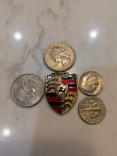 Porsche Emblem Gold Metal Badge  914 Carrera 911 944 Boxster 928 Turbo 924s 968 