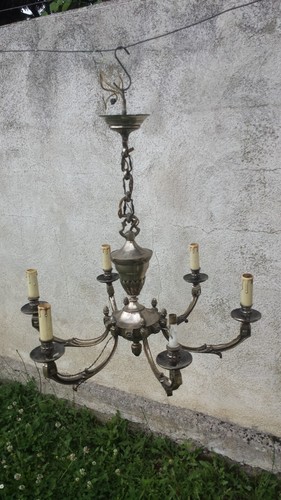 Ancien superbe grand lustre - , 6